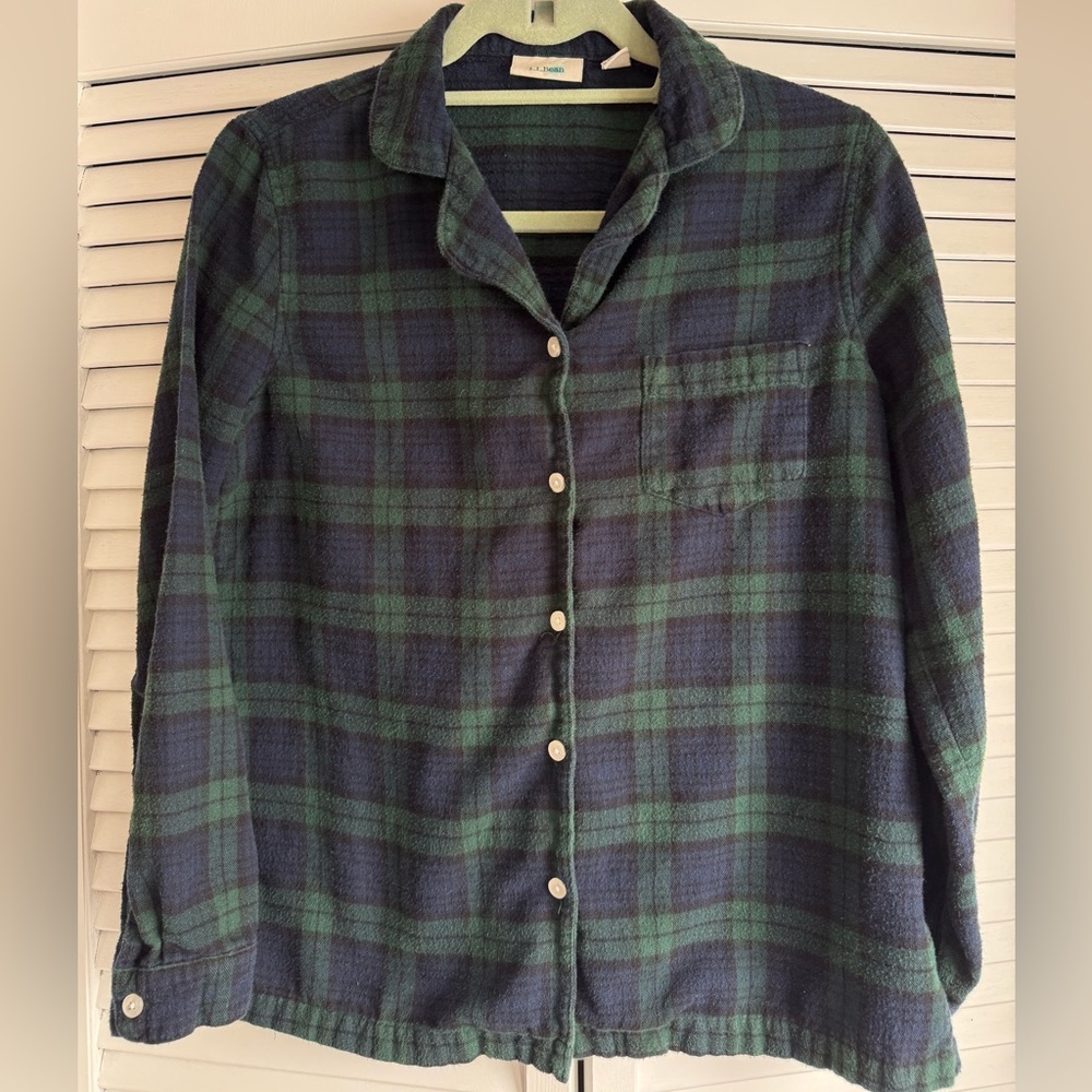 L.L. Bean Women’s Plaid Pajama Top